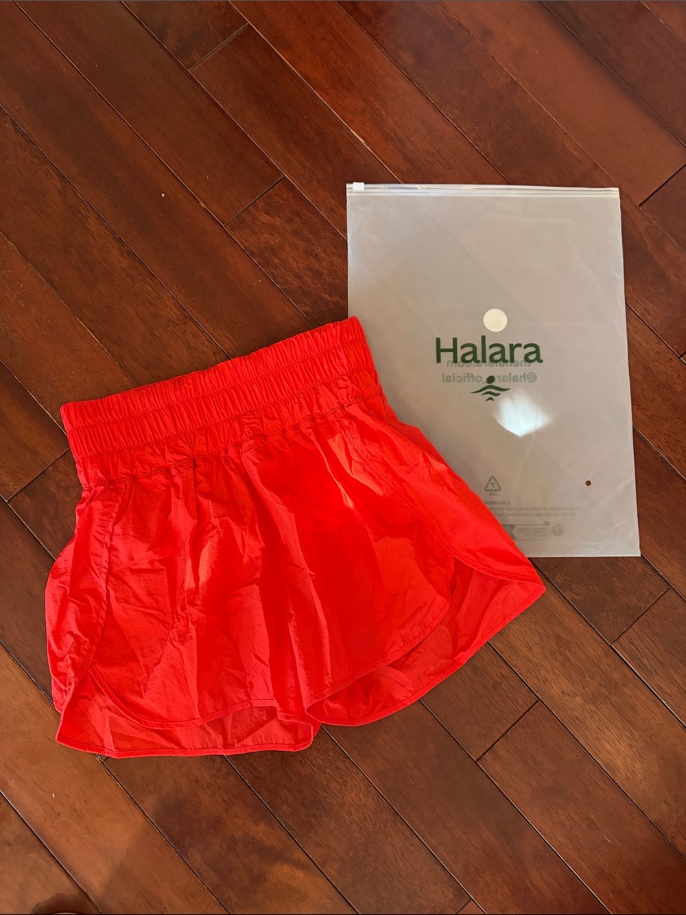 HALARA Bright Red Athletic Shorts